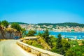 Road to Argostoli town Kefalonia island Greece Royalty Free Stock Photo