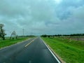 The road to Ashfall Fossil Beds State Historic Park near Royal, NE Royalty Free Stock Photo