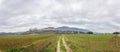 The road to Assisi, Umbria, Italy. Panorama Royalty Free Stock Photo