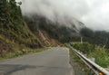 The road to Bidoup forest in Lam Dong, Vietnam Royalty Free Stock Photo