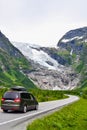 The road to the Boyabreen glacier, Norway Royalty Free Stock Photo
