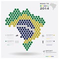 Road To Brazil 2014 Football Tournament Sport Infographic