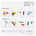 Road To Brazil 2014 Football Tournament Sport Infographic