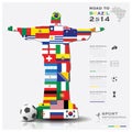 Road To Brazil 2014 Football Tournament Sport Infographic