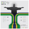 Road To Brazil 2014 Football Tournament Sport Infographic