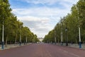 Road to Buckingham Palace in London Great Britain Royalty Free Stock Photo