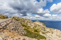 Road to Cap Formentor lighthouse Royalty Free Stock Photo