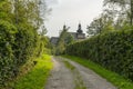 Road to the Catholic church Royalty Free Stock Photo