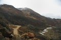 The road to Chacaltaya, La Paz, Bolivia