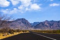 Road to Chisos Mountains, Big Bend National Park, Texas, USA, Royalty Free Stock Photo