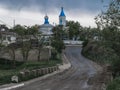 A road to a church area in Tocuz , Moldova.