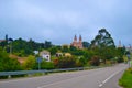 Road to Cobreces and San Pedro ad Vincula church Iglesia de San