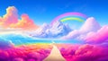 Road to colorful dream