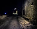 Road to darkness. The dark alleys of the old Valletta. Malta.