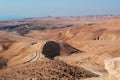 Dead Sea, road, Jordan, Middle East, desert, landscape, nature, climate change Royalty Free Stock Photo