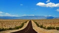 The road to Death Valley, California & Nevada Royalty Free Stock Photo