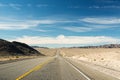 The road to Death Valley National Park Royalty Free Stock Photo