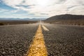 The road to Death Valley National Park Royalty Free Stock Photo