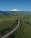 Road to Elbrus, Highest Mount in Europe.