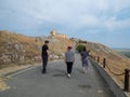 The road to Enisala fortress, Romania