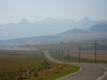 The road to the Ernie Els golf resort in the Drakensberg. Royalty Free Stock Photo