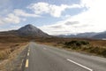 Road to the Errigal mountains in county Donegal