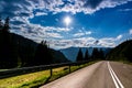 Road to the Feldberg in the Black Forest Royalty Free Stock Photo