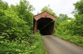The road to Fletcher Covered Bridge, 1891 - West Virginia Royalty Free Stock Photo