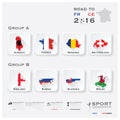 Road To France 2016 Football Tournament Sport Infographic