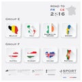 Road To France 2016 Football Tournament Sport Infographic