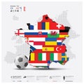 Road To France 2016 Football Tournament Sport Infographic