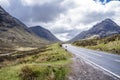 The road to Glencoe in the scottish highlands Royalty Free Stock Photo