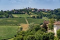 Road to Govone and San Martino Alfieri, Asti, in Monferrato Royalty Free Stock Photo