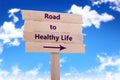 Road to healthy life Royalty Free Stock Photo