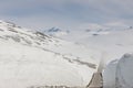 Road to highest pass in Norway