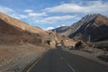 Road to himalaya mountain in ladak, leh india Royalty Free Stock Photo