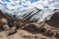 Road to himalaya mountain in ladak, leh india