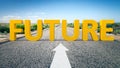 Road to horizon and the word future