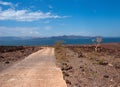 The road to Lake, Kenya Royalty Free Stock Photo