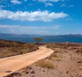 The road to Lake, Kenya Royalty Free Stock Photo