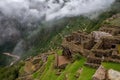 Road to Macchu Picchu as seen from the citadel itself on march 15th 2019 Royalty Free Stock Photo