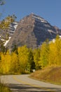 Road to Maroon Bells Royalty Free Stock Photo