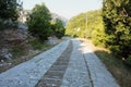 Road to Monastery of Agia Paraskevi at Vikos gorge Monodendri Royalty Free Stock Photo