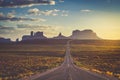 Road to Monument Valley Navajo Tribal Park Royalty Free Stock Photo