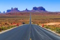 Road to Monument Valley Royalty Free Stock Photo