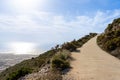 Road to mount Calamorro, near Malaga Royalty Free Stock Photo