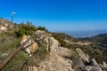 Road to mount Calamorro, near Malaga Royalty Free Stock Photo