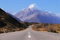 View of Mount Cook in Aoraki National park, Southern Alps, New Zealand Royalty Free Stock Photo