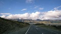 Road to Mount Cook VIllage, South Island, New Zealand Royalty Free Stock Photo