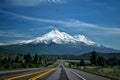 Road to Mount Shasta Royalty Free Stock Photo